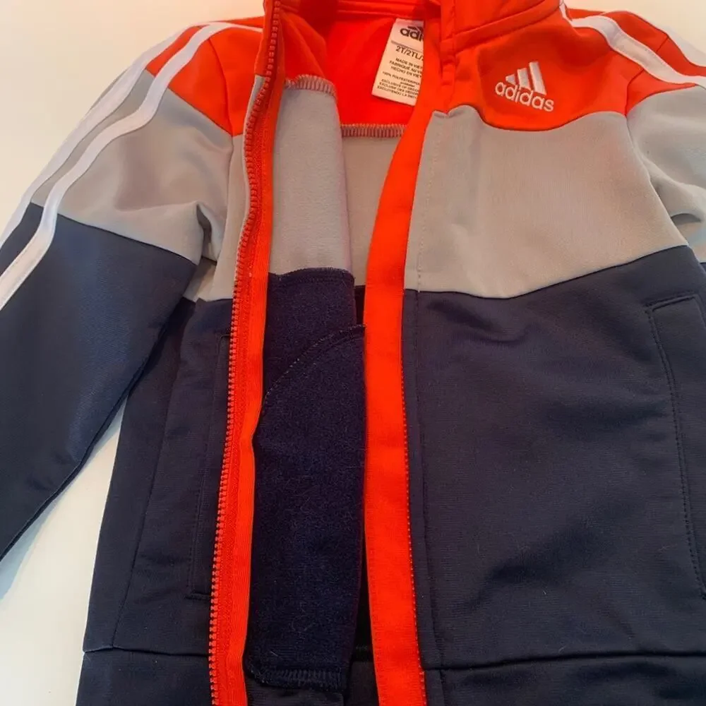 ADIDAS Boy's Color Block Track Jacket / Size 2T